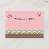 Babyduschenkarte Begleitkarte (Rückseite)