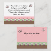 Babyduschenkarte Begleitkarte (Vorne/Hinten)