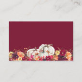 Babyduschenkarte für Blumenbücher Visitenkarte (Rückseite)
