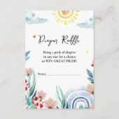 Babyduschenschließkarte Windelwanne Begleitkarte (Vorderseite)