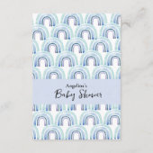 Babyduschenschließkarte Windelwanne Begleitkarte (Rückseite)