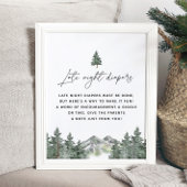 Babyduschensignatur für Späte Nachttaucher Poster