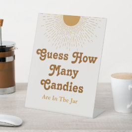 Babyduschenspiel, Dekorationszeichen für Party Sockelschild