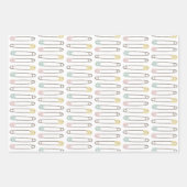 Babyduschenwaschpapier Geschenkpapier Set (Vorderseite)