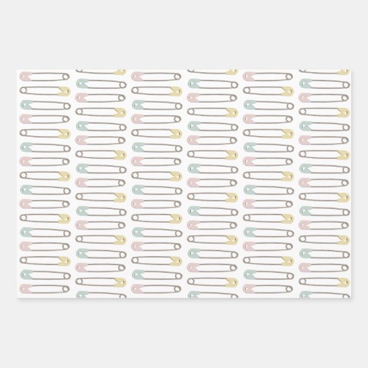 Babyduschenwaschpapier Geschenkpapier Set (Vorderseite)