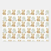 Babyduschenwrapping-Papier - Flachblatt-Set 3 Geschenkpapier Set (Vorderseite 2)