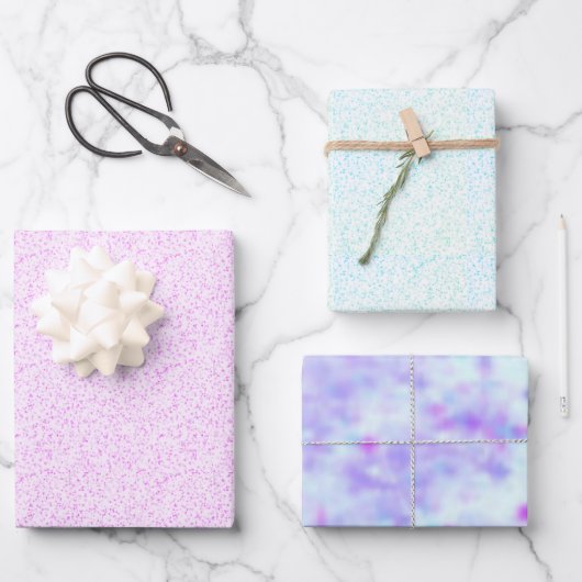 Babyduschenwrapping-Papier - Flachblatt-Set 3 Geschenkpapier Set (Vorderseite)