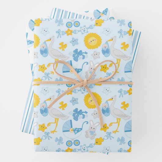 Babyduschenwrapping Papier Set 3 (Beispiel)