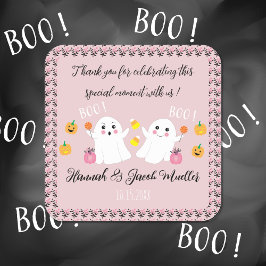 Babyduschgeister Danke Ihnen für Pink Stickers