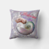 Babyduschgeschenk für Neugeborene Babyschuh-Schuhc Kissen (Rückseite)