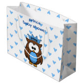 Babyduschgeschenk Große Geschenktüte (Rückseite Schrägansicht)