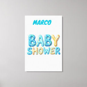 Babyduschgeschenk Leinwanddruck