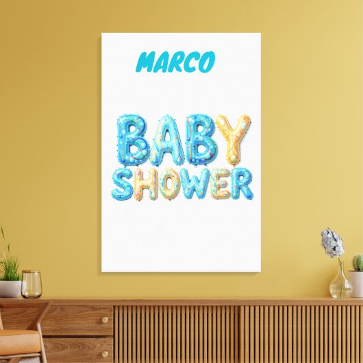 Babyduschgeschenk Leinwanddruck (Insitu (Wohnzimmer))