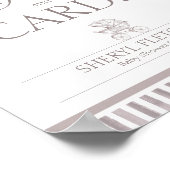 Babyduschgeschenke und -karten für neutrale Toile Poster (Ecke)