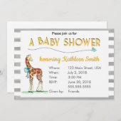 Babyduschgeschlechtsneutral Einladung (Vorne/Hinten)