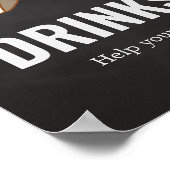 Babyduschgetränke für Babys und Babys Poster (Ecke)