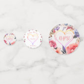 Babyduschherz Konfetti (Vorderseiten)