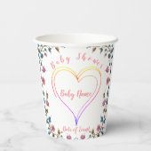 Babyduschherz Pappbecher (Rückseite)