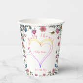 Babyduschherz Pappbecher (Vorderseite)