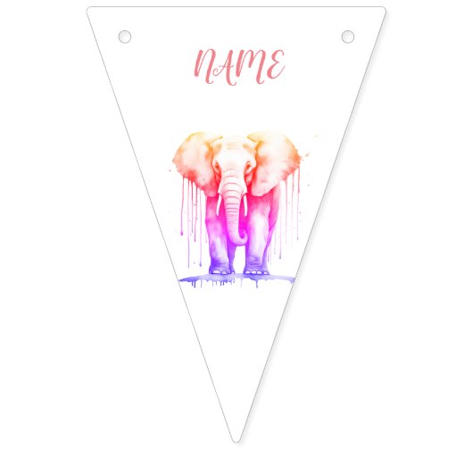 Babyduschherz Wimpelkette (Dritte Fahne)