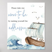 BabyDuschkabine für Wasserfahrzeuge Poster (Vorne)