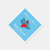 Babyduschkabinen für Jungen Serviette (Ecke)