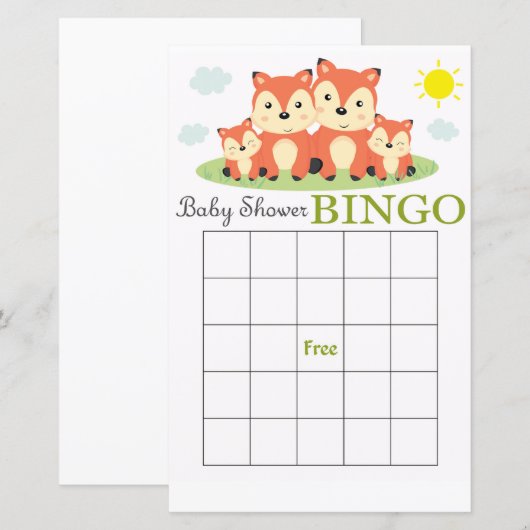 Babyduschkarte (Vorne/Hinten)