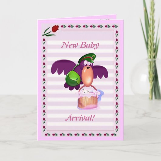 Babyduschkarte Ankündigung (Vorderseite)