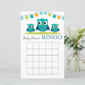 Babyduschkarte, Baby-Duschbingo (Stehend Vorderseite)