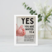 Babyduschkarte, Babydusche Feiertagskarte (Stehend Vorderseite)