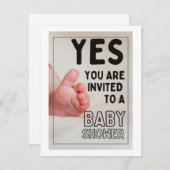 Babyduschkarte, Babydusche Feiertagskarte (Vorne/Hinten)