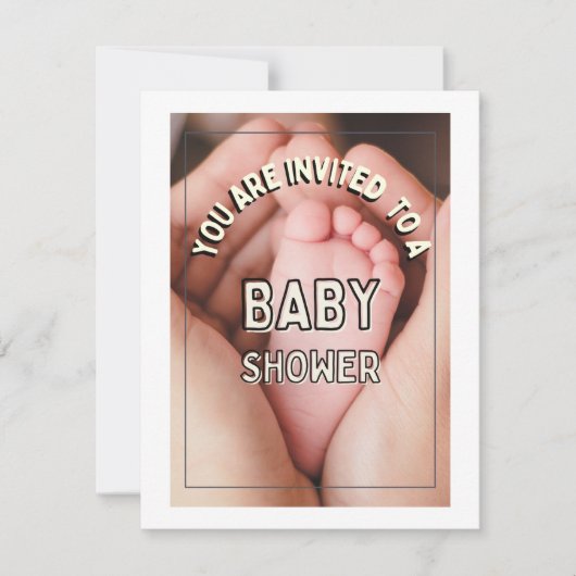 Babyduschkarte, Babydusche Feiertagskarte (Vorderseite)