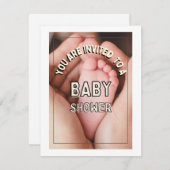 Babyduschkarte, Babydusche Feiertagskarte (Vorne/Hinten)