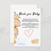 Babyduschkarte Begleitkarte (Vorne/Hinten)