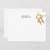 Babyduschkarte Begleitkarte (Vorne/Hinten)