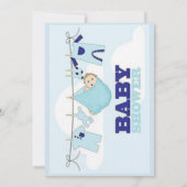 Babyduschkarte Einladung (Rückseite)