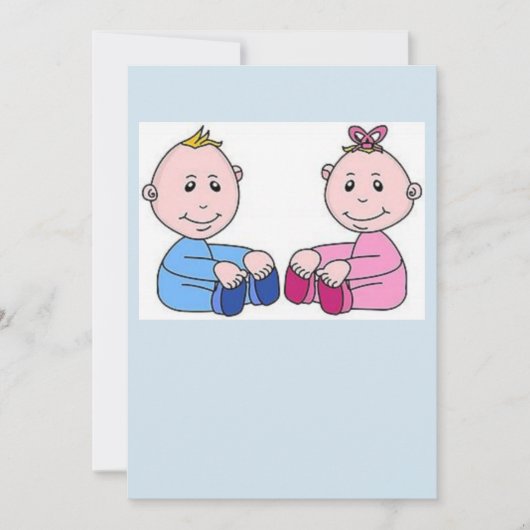 Babyduschkarte Einladung (Vorderseite)