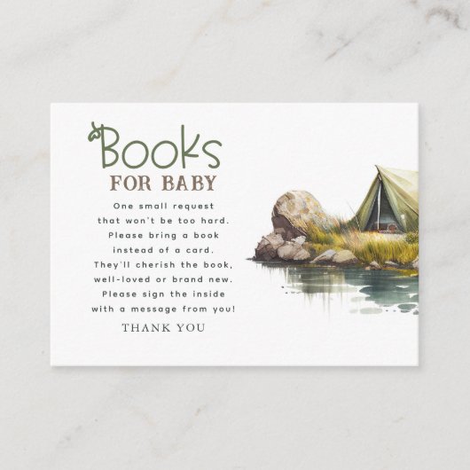 Babyduschkarte für Camping buchen Begleitkarte (Vorderseite)