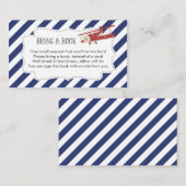 Babyduschkarte für das Flugzeug Begleitkarte (Vorne/Hinten)