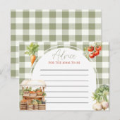 Babyduschkarte für den Frischmarkt Postkarte (Vorne/Hinten)