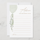 Babyduschkarte für die Babydusche auf der Terrasse Einladung (Vorderseite)