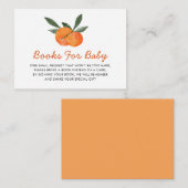 Babyduschkarte für Orange Book Request Begleitkarte (Vorne/Hinten)