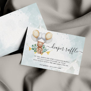 Babyduschkarte für Windeln abwarten Dankeskarte