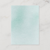 Babyduschkarte für Windelwaschbecken Begleitkarte (Rückseite)