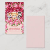 Babyduschkarte für Windelwindeln Begleitkarte (Vorne/Hinten)