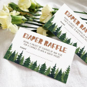 Babyduschkarte für Woodland-Windeln Begleitkarte