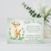 Babyduschkarte Hirschbaum mit Reservierung mitbrin Begleitkarte (Stehend Vorderseite)