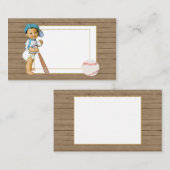 Babyduschkarte mit Vintager Babybase Begleitkarte (Vorne/Hinten)