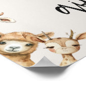 Babyduschkarten für Vintage Haustiere Geschenke Poster (Ecke)