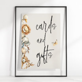 Babyduschkarten für Vintage Haustiere Geschenke Poster